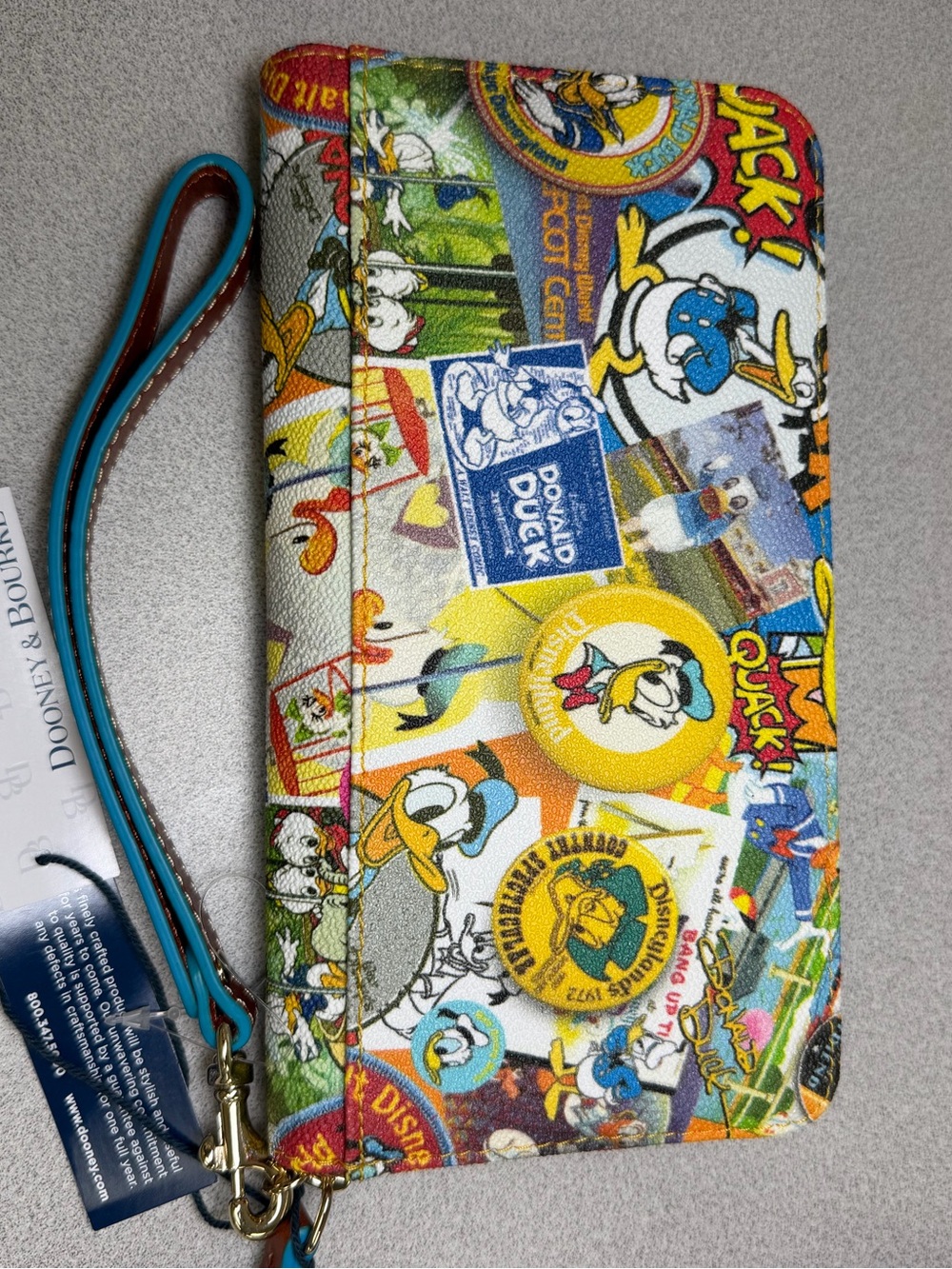 Donald Duck 90th Anniversary Dooney & Bourke Wristlet Wallet
